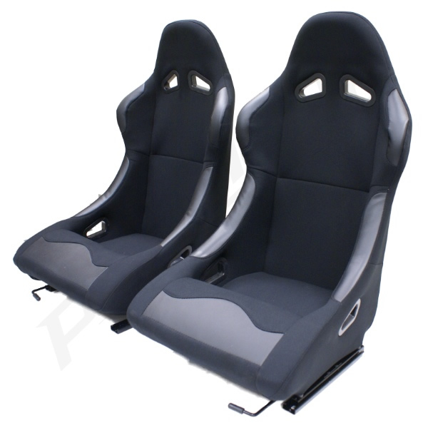 BLACK BUCKET CAR SEATS FOR FORD EXPLORER RANGER MAVERICK FIXED RACING